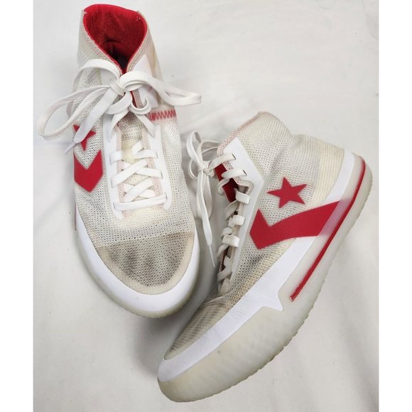 Converse Star Series Men's Sz. 9 CONVERSE ALL STAR PRO BB White/Red #168130C